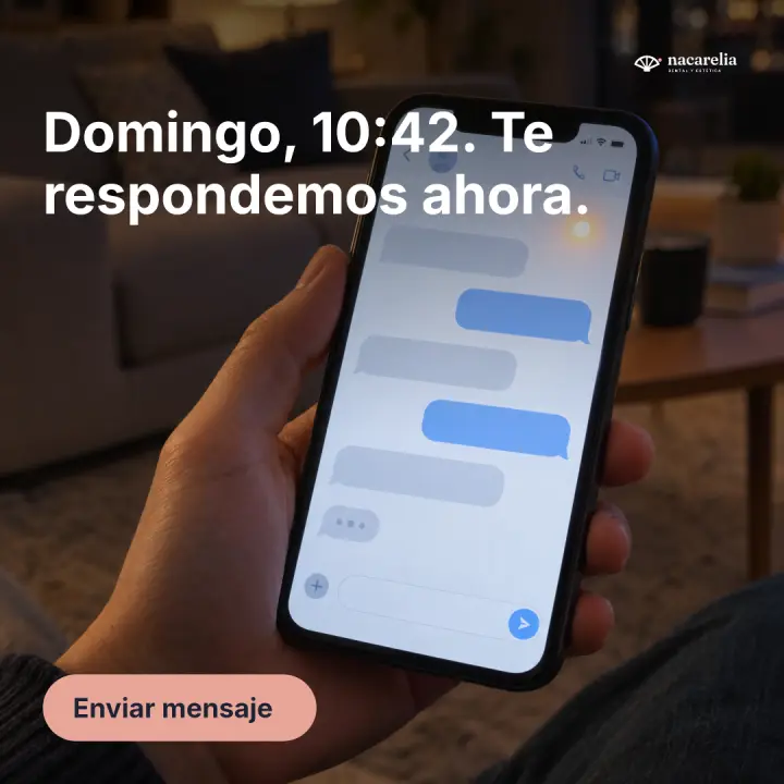 Anuncio: Domingo, 10:42. Te respondemos ahora.