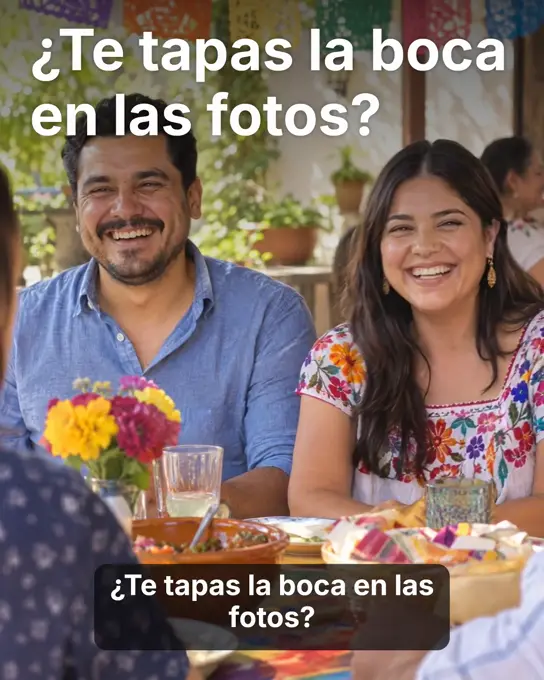 Anuncio en video: ¿Te tapas la boca en las fotos?