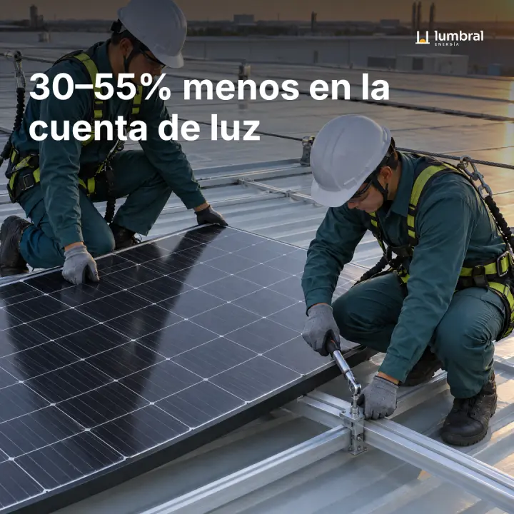30–55% menos en la cuenta de luz