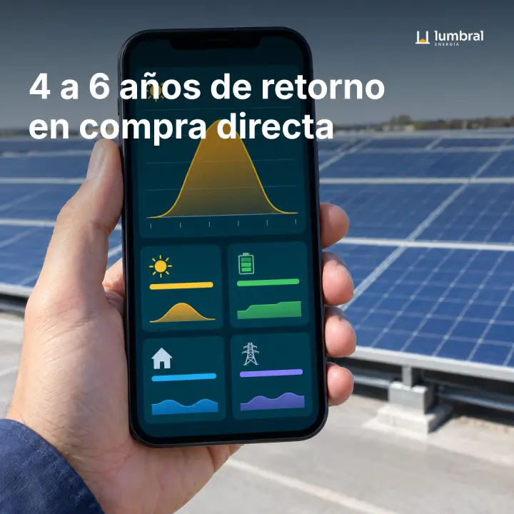 4 a 6 años de retorno en compra directa
